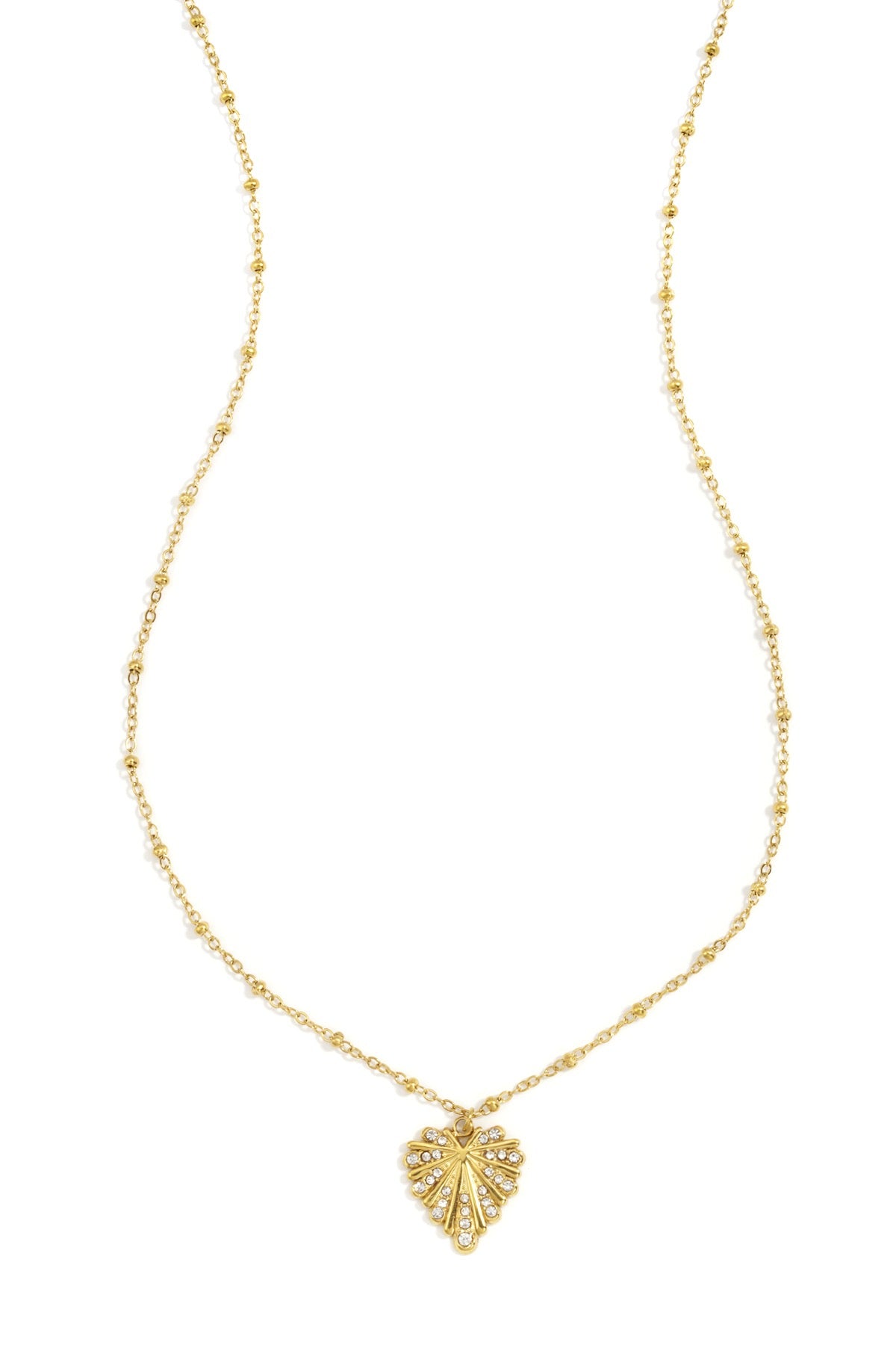 Ketting hart bling - goud