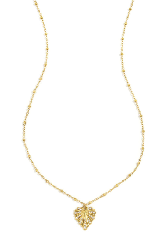 Ketting hart bling - goud