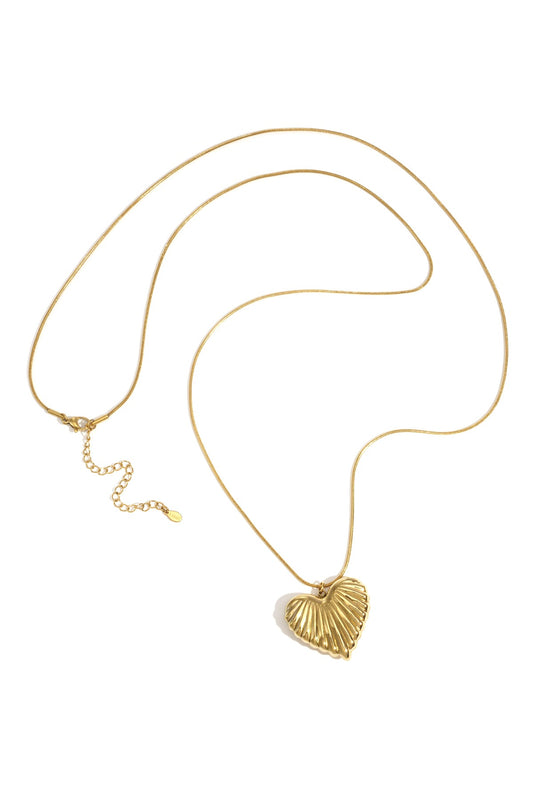 Casual hart ketting lang