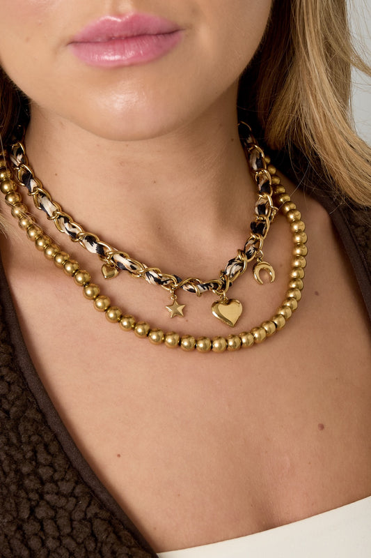 Leopard bedel ketting