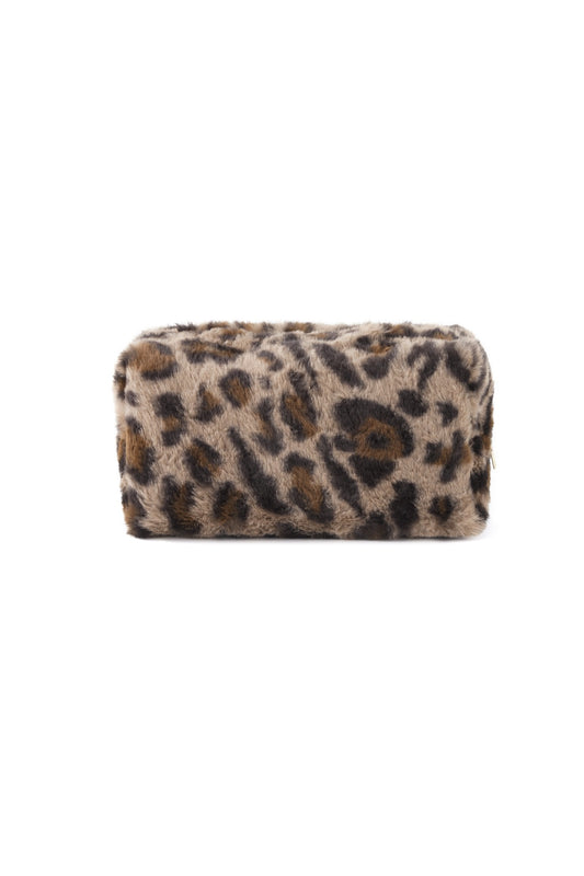 Luipaard make-up tas