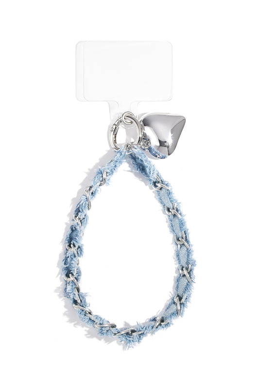 Telefoonkoord / babyblauw