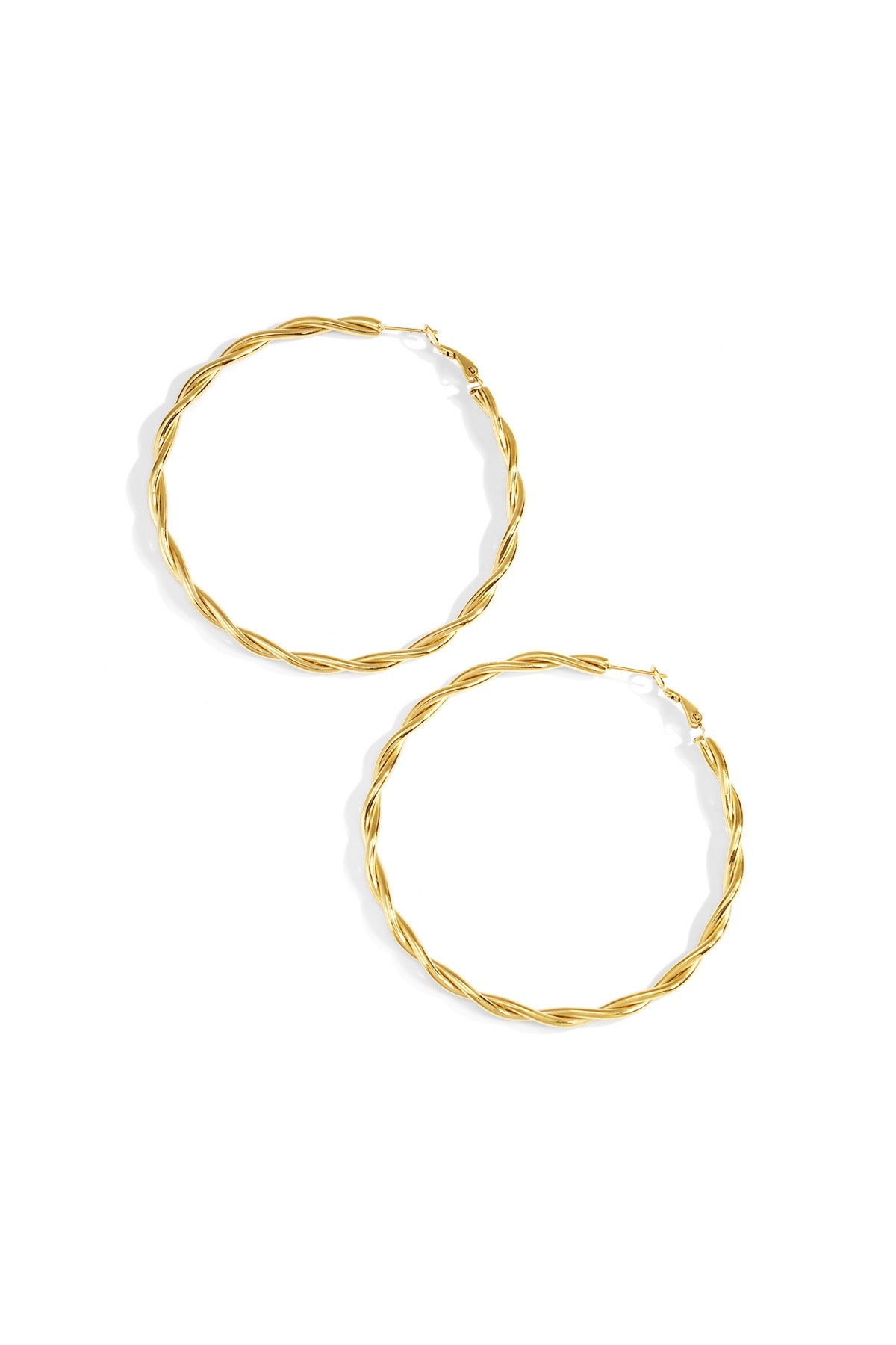 Gedraaide hoops - goud