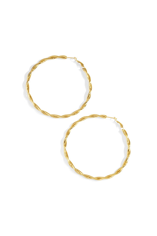 Gedraaide hoops - goud