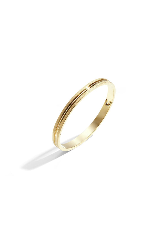 Gestructureerd armband - goud