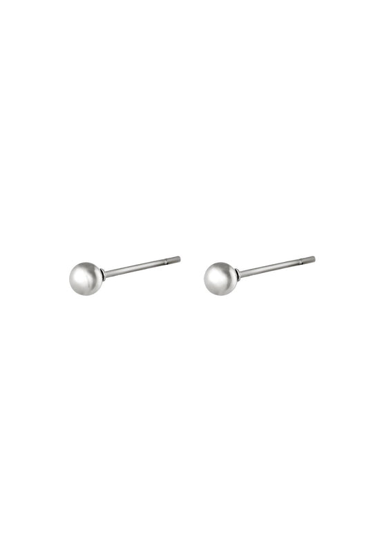 Oorbellen mini dot - zilver