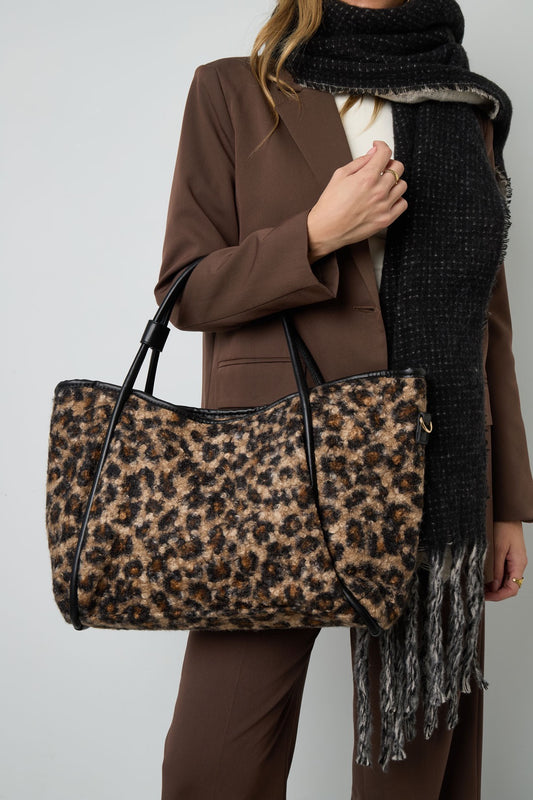 OMG leopard tote bag