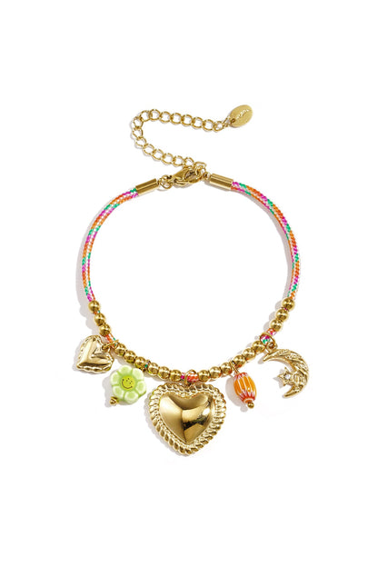 Armband met touwbedeltjes