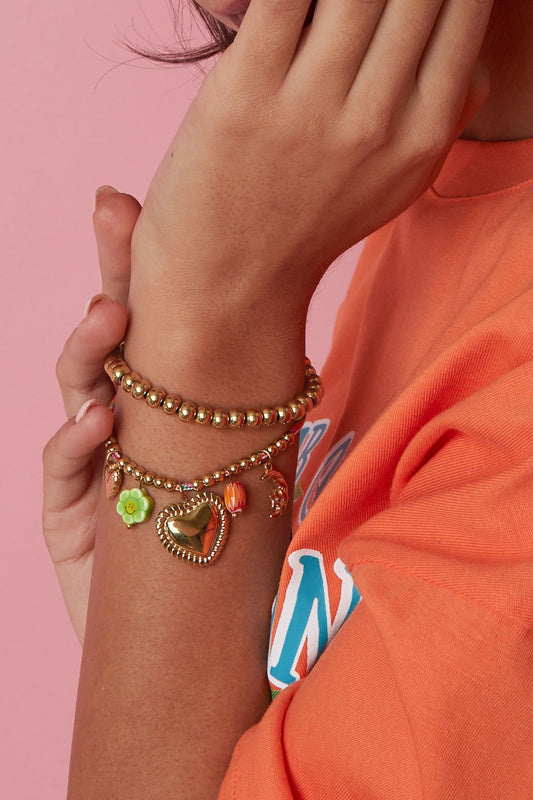 Armband met touwbedeltjes