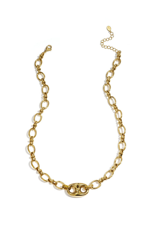 Ketting met knoop detail