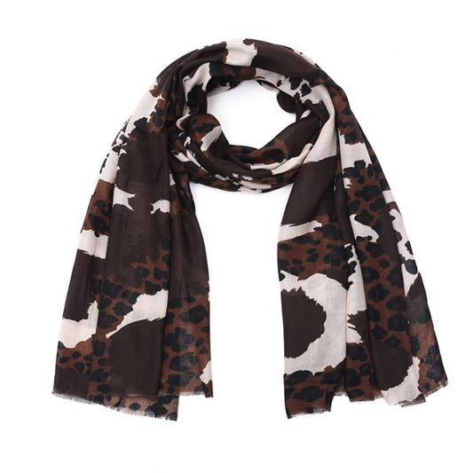 Herfst sjaal met dierenprint