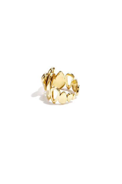 Ring met harten -goud