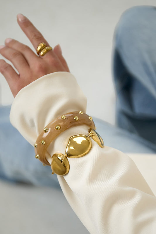 Armband asymmetrisch -goud