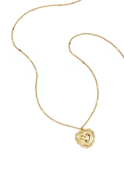 Lange ketting met hart