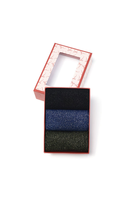 Katoenen glitter socks - zwart