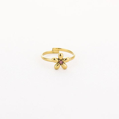 Bloem ring -pink