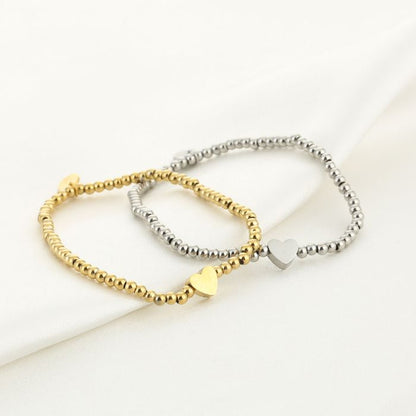 Kralenarmband met hartje