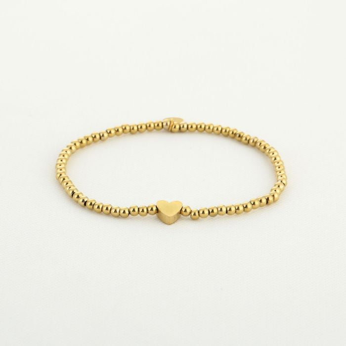 Kralenarmband met hartje