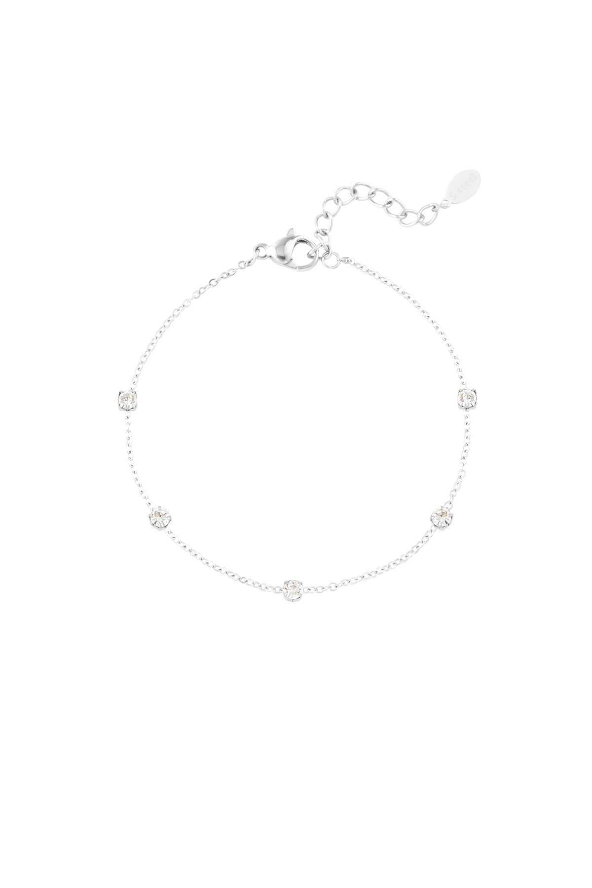 Diamond whisper armband - Zilver kleur