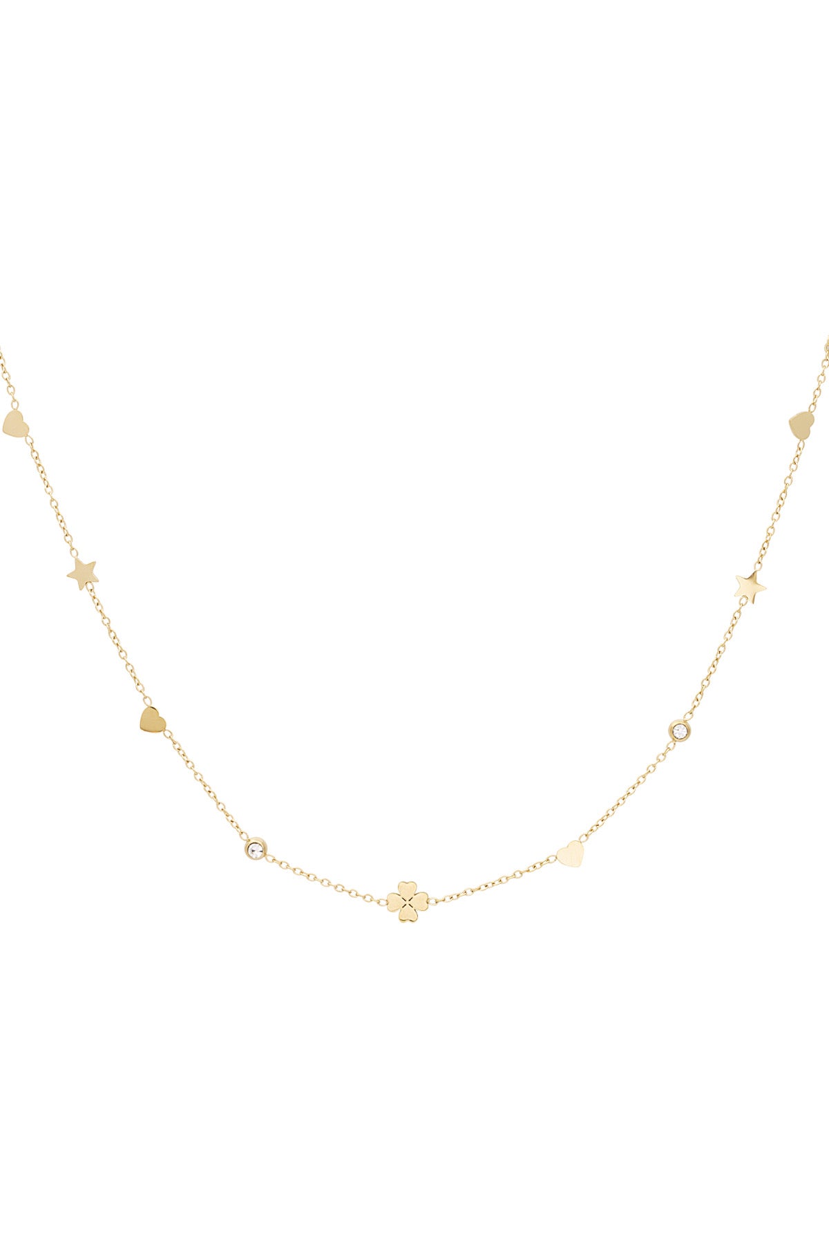 Gleaming wish ketting - Goud kleur