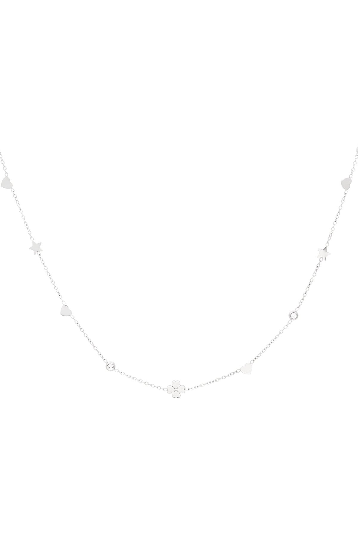 Gleaming wish ketting - Zilver kleur