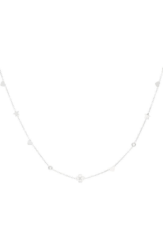 Gleaming wish ketting - Zilver kleur