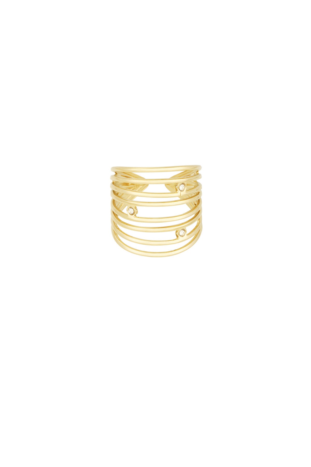 Layered glow ring - Goud kleur