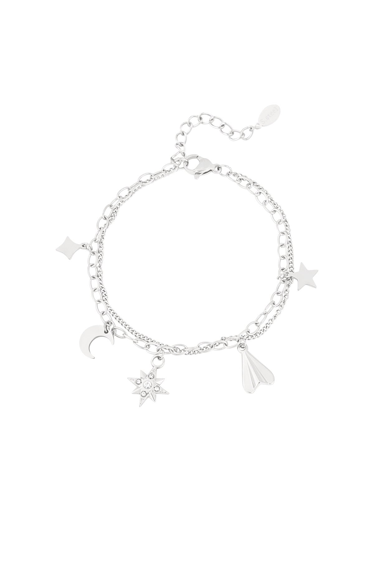 Bedelarmband heavenly hue - Zilver kleur